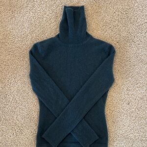 TSE Dark Blue Turtleneck Sweater